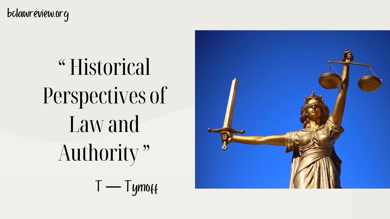 Historical Perspectives of Wisdom, Law and Authority