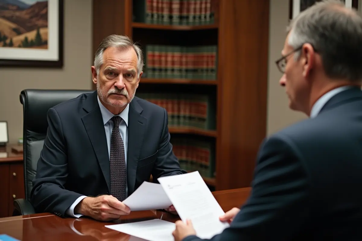 defendant consulting criminal defense attorney to protect legal future