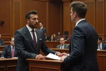 immigration lawyer defending client rights during court proceedings